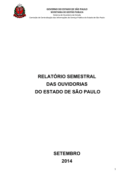 Untitled - Ouvidoria - Governo do Estado de São Paulo