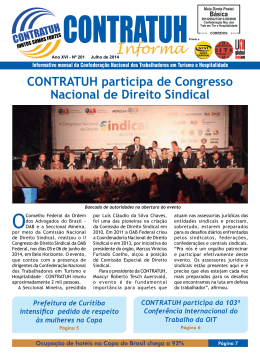 CONTRATUH participa de Congresso Nacional de Direito Sindical