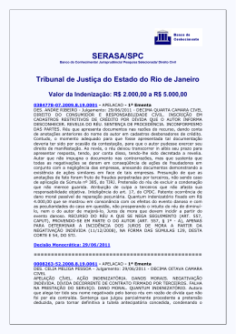 SERASA/SPC - Tribunal de Justiça do Estado do Rio de Janeiro