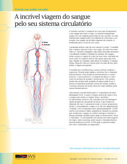 O sistema circulatório - Clínica Onix Serviços Médicos