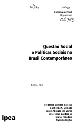 Questão Social e Políticas Sociais no Brasil Contemporâneo