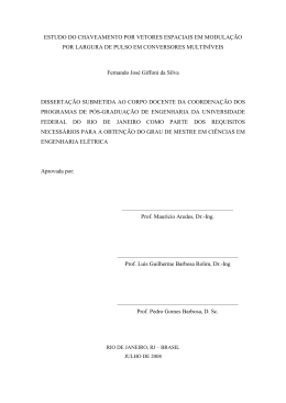 Dissertação Fernando Giffoni - Programa de Engenharia Elétrica