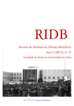 Revista do Instituto do Direito Brasileiro Ano 2 (2013), nº 12