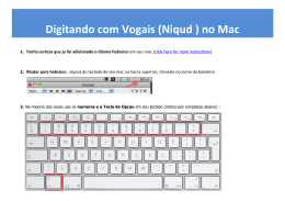 Digitando com Vogais (Niqud ) no Mac