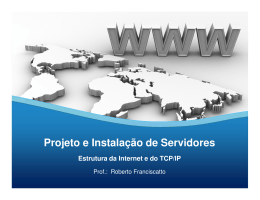 Estrutura da Internet e do TCP/IP