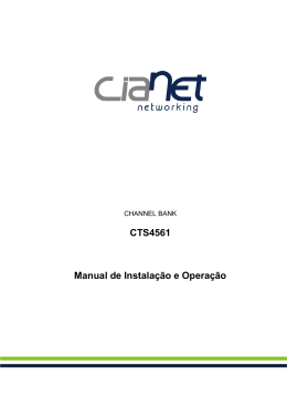 Manual CTS4561- Impresso v1.8.3