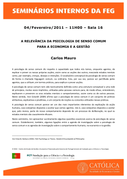 04/Fevereiro/2011 – 11H00 – Sala 16 Carlos Mauro