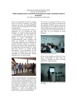 1) Relatório da visita de docentes da UFRA ao PPGCV