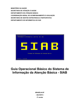 Guia Operacional Basico SIAB2013