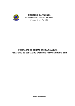 2012-2013 - Secretaria do Tesouro Nacional