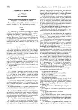 Lei n.º 75/2014 - Instituto Superior de Agronomia