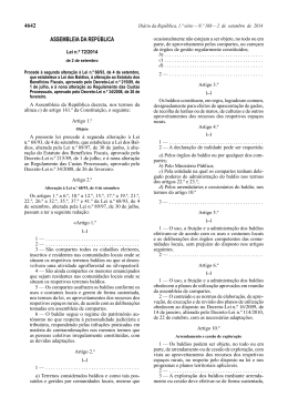 Lei n.º 72/2014 - Câmara Municipal de Viana do Castelo