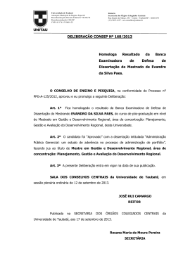Mestrado - Evandro da Silva Paes - EP 168-2013