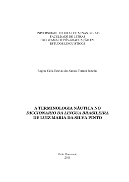 "A Terminologia Náutica no Diccionario da Lingua Brasileira