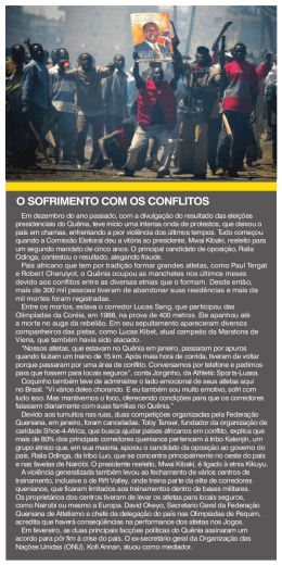 O SOFRIMENTO COM OS CONFLITOS - Revista Contra