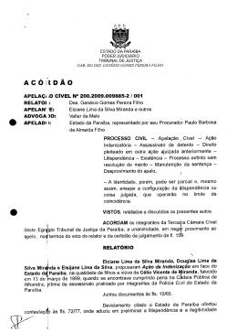 ACÓ I(DÃO - Tribunal de Justiça da Paraíba