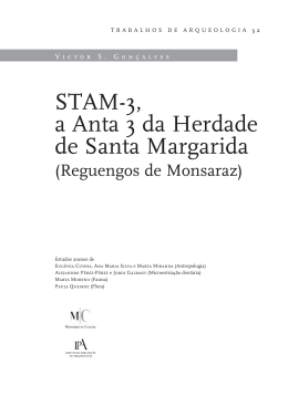 STAM-3, a Anta 3 da Herdade de Santa Margarida