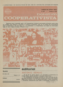 Boletim Cooperativista nº 231, fevereiro 1973