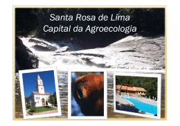 Santa Rosa de Lima Capital da Agroecologia