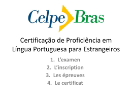 Certificação de Proficiência em Língua