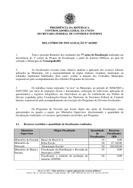 relatório de fiscalização nº 044 município de veranópolis