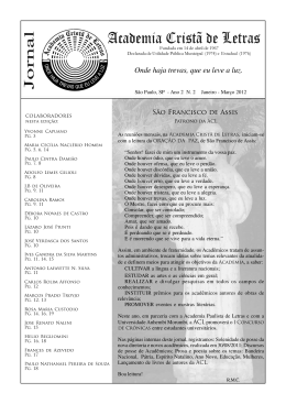 Jornal da Academia Cristã de Letras - 2012