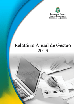 Relatório Anual de Gestão 2013 - Tribunal de Justiça do Estado do