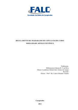 manual de normalização para trabalhos artigos científicos