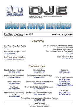 16 - Diário da Justiça Eletrônico - TJRR