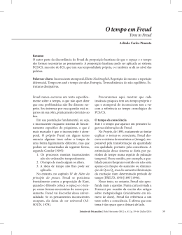 O tempo em Freud - cbp- círculo brasileiro de psicanálise