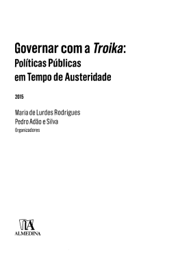 Governar com a Troika: Potiticas Püblicas em Tempo de