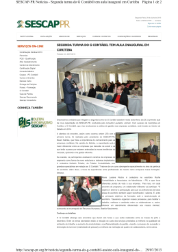 Segunda turma do G Contábil tem aula inaugural em Curitiba
