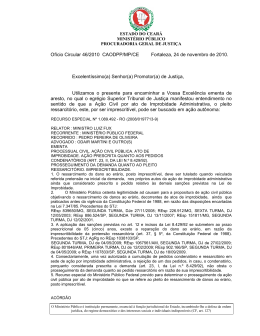 Ofício Circular nº 046 2010 - Ministério Público do Estado do Ceará