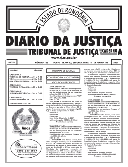 11 - Tribunal de Justiça de Rondônia