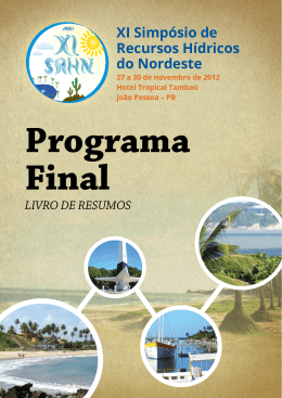 Programa - Associação Brasileira de Recursos Hídricos