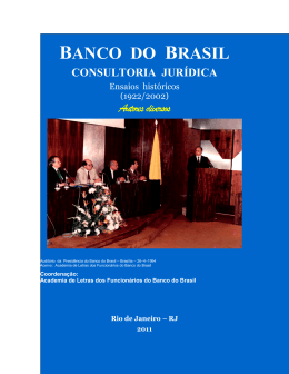 BANCO DO BRASIL - CONSULTORIA