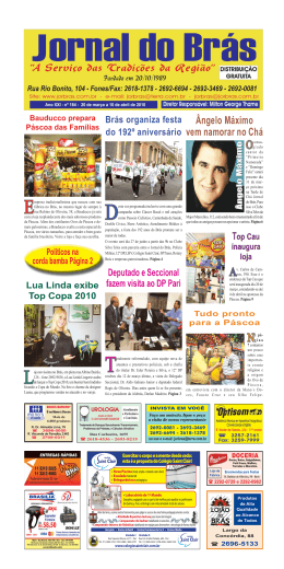 Edição 184 - Jornal do Brás