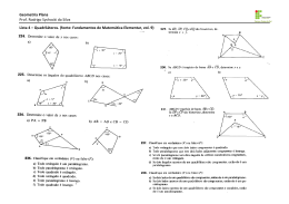 Geometria Plana Prof. Rodrigo Sychocki da Silva Lista 4