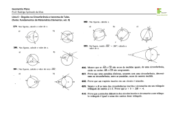 Geometria Plana Prof. Rodrigo Sychocki da Silva Lista 6 – Ângulos