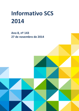 Informativo SCS 2014