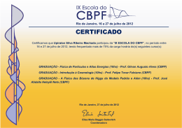 Upiratan Silva Ribeiro Machado - IX ESCOLA DO CBPF