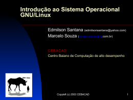 Introdução ao Sistema Operacional GNU/Linux