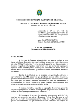 COMISSÃO DE CONSTITUIÇÃO E JUSTIÇA E DE CIDADANIA