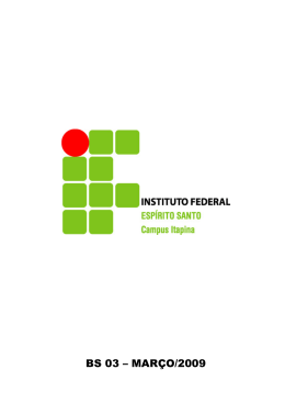 março - Instituto Federal do Espírito Santo - IFES