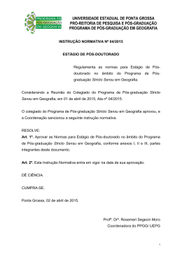 instrução normativa nº 04/2015 - estágio de pós