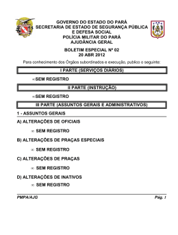 BE 02 - De 20 ABR 2012 - Proxy da Polícia Militar do Pará!