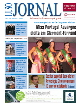Miss Portugal Auvergne eleita em Clermont-Ferrand