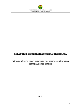 RELATÓRIO EXTRAJUDICIAL RTD - 2015