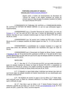 PORTARIA CONJUNTA Nº 349/2014 - Tribunal de Justiça de Minas