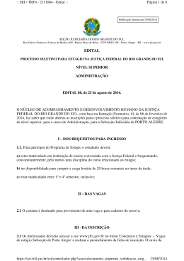 08/14 - Justiça Federal do Rio Grande do Sul
